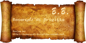 Besenyődi Brigitta névjegykártya